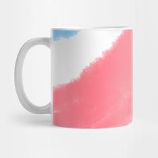 Red blue watercolor art design Mug